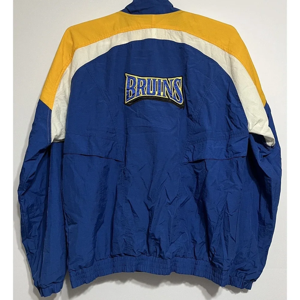 Vintage Reebok UCLA Bruins Nylon Full Zip Windbreaker Jacket unisex MEDIUM Blue